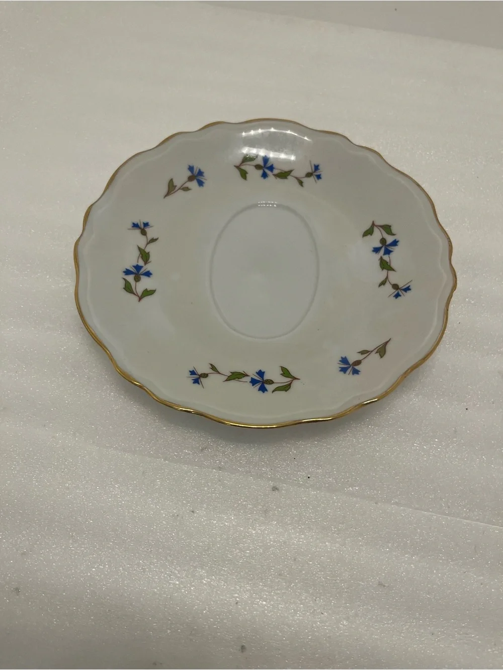 L Lourioux Berry Haute Double Spout Gravy Boat & Saucer Creation Made in France